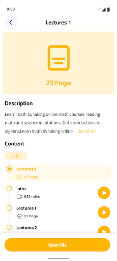 Android application منصة لبيب التعليمية screenshort