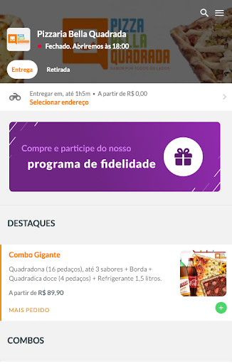 Pizzaria Bella Quadrada Screen 3