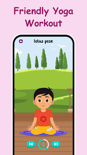 Screenshot of Yoga for kids workout