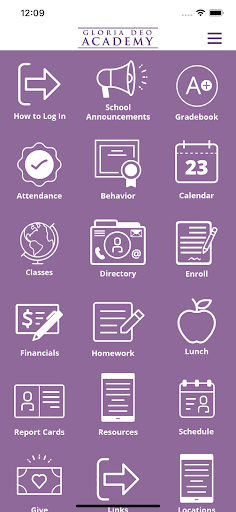 Android application Gloria Deo Academy screenshort