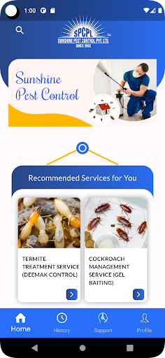 SUNSHINE PEST CONTROL PVT LTD. Screen 3