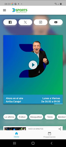 Android application DSPORTS Radio screenshort
