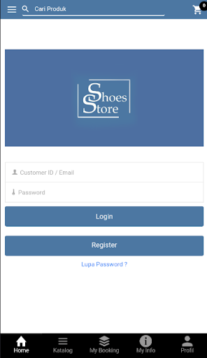 Shoes Store Screen 2