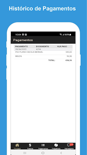 Bluesoccer Alunos Screen 2