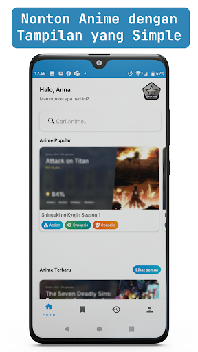 Android application Obasaka Nonton Anime Sub Indo screenshort