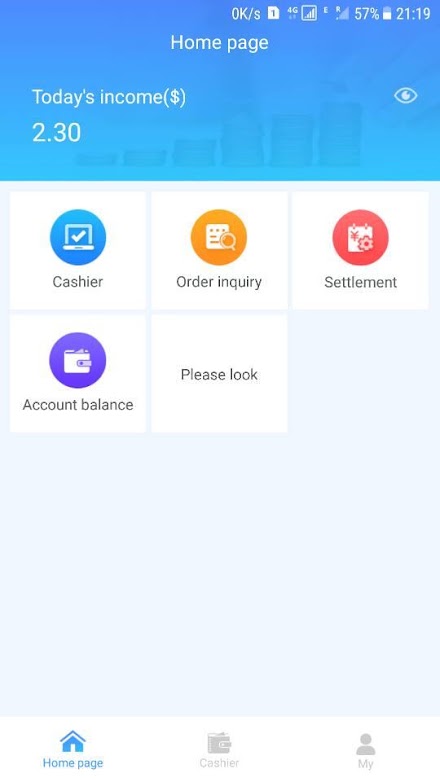 MpayCashier Screen 2