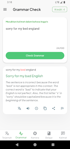 Kamus Indonesia English Screen 2