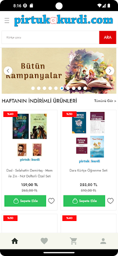 Pirtukakurdi.com Screen 2