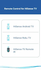 HiSense Smart TV Remote