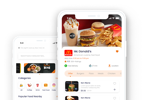 Android application Flying Foods : Food Delivery screenshort