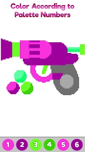 Toys Color by Number Pixel Art