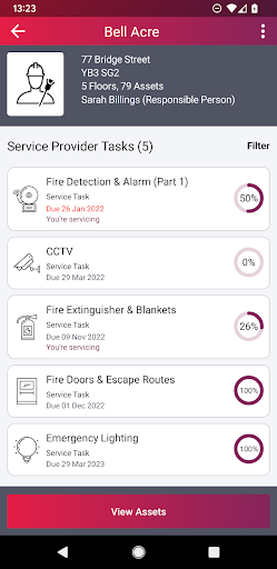 Android application Tio Fire Safety screenshort