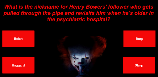 IT Pennywise Trivia Challenge Screen 3