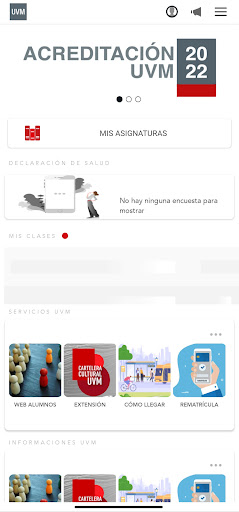 Android application SoyUVM screenshort