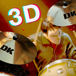 「DrumKnee ドラムセット 3D - リズム 楽器」のアイコン画像