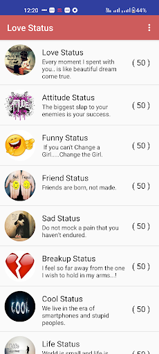 Love Status Screen 2