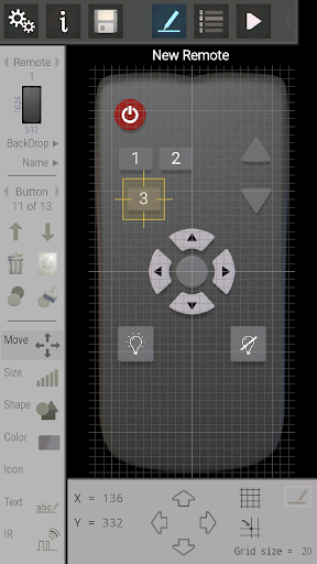 Screenshot of IR Remote Creator