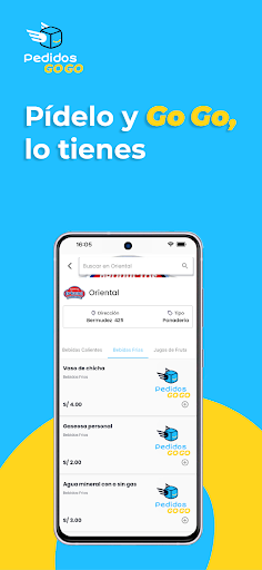 Android application Pedidos GoGo screenshort