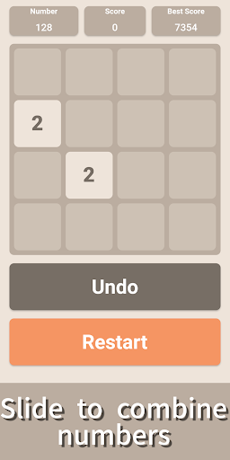 2048 Puzzle Game Screen 2
