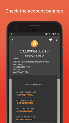 Wealth Check - Bitcoin Wallet Screen 2