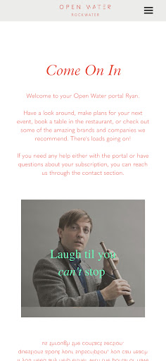 Open Water Subscription Screen 3
