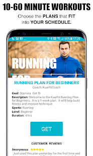 KuaiFit - Audio Personal Training & Workout Plans Screenshot