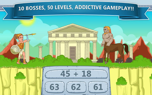 Math Games - Zeus vs. Monsters