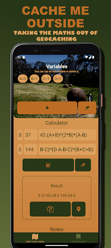 Android application Cache Me Outside screenshort