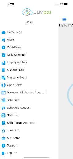 Android application GEMpos Team App screenshort