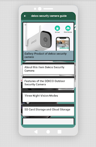 dekco security camera app guia