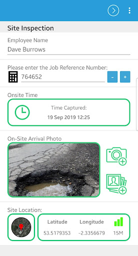 Android application WorkMobile2.0 screenshort