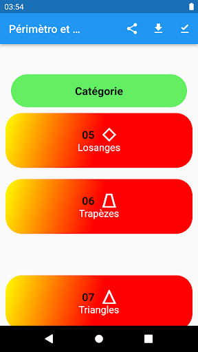 Aperçu de l'application