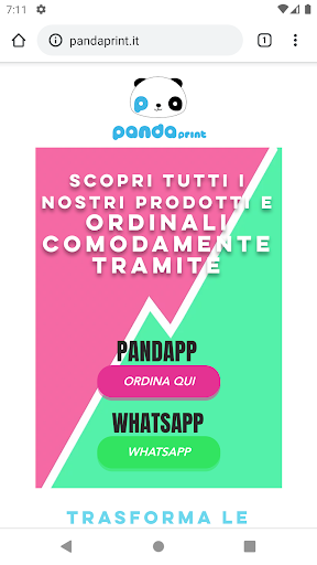Android application PandaPrint screenshort