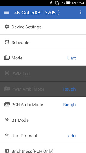 Android application GoLed screenshort