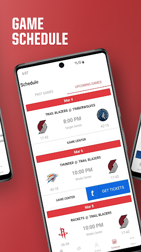 Screenshot of Portland Trail Blazers