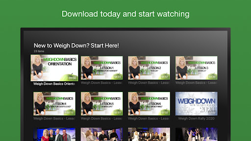 Screenshot of Weigh Down TV
