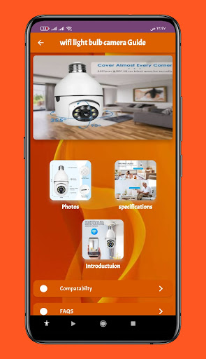 Android application Wifi Light Bulb Camera Guide screenshort