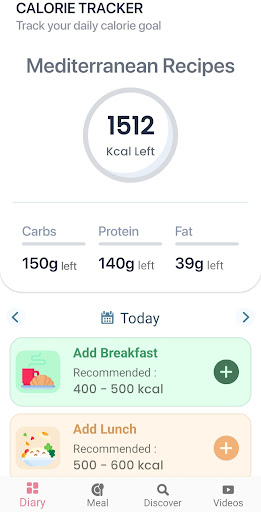 Screenshot of Mediterranean Diet Recipes