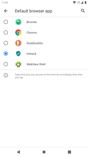 Untrack: Stop Link Tracking Screen 3