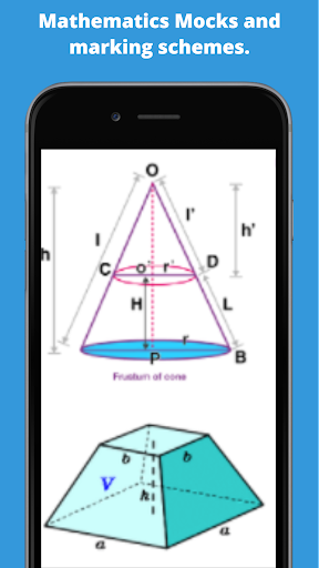 Android application Mathematics; mocks papers. screenshort