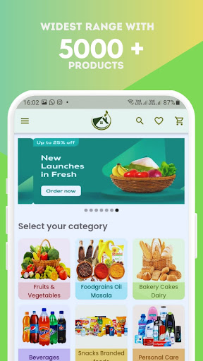 Android application Surat Basket Grocery Store screenshort