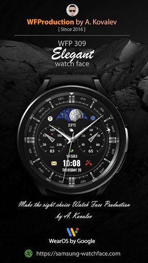 Android application WFP 309 Elegant watch face screenshort