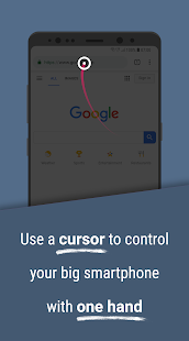 Reachability Cursor: one-handed mode mouse pointer Screenshot