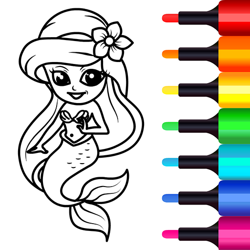 Mermaid Games: Coloring Pages 0.0.5 Icon