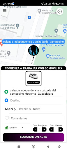 GoMovil MX Usuarios Screen 2