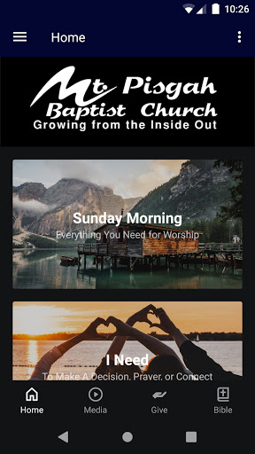 Android application Mt. Pisgah Mathis screenshort