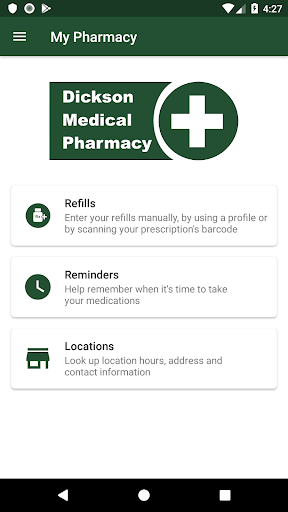 Android application Dickson Medical Pharmacy screenshort
