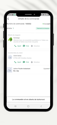 GuineeGo Livreur Screen 3
