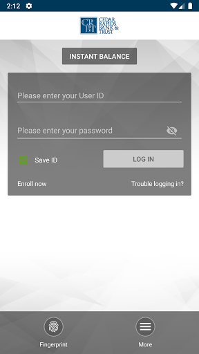 Cedar Rapids Bank – Personal Screen 2