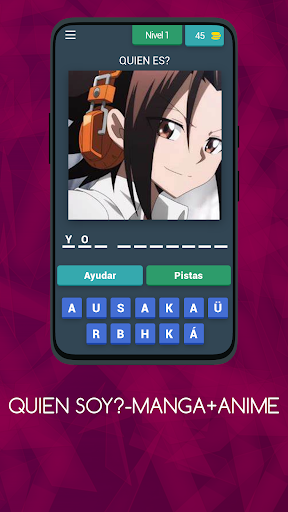 Android application Adivina Quien Soy Manga+Anime screenshort